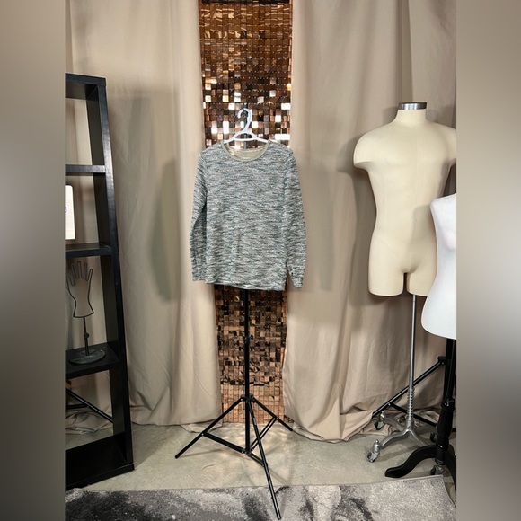 Kim Rogers Multicoloured Textured Tweed like Crewneck Size Small PTP 19-20 - Picture 3 of 8